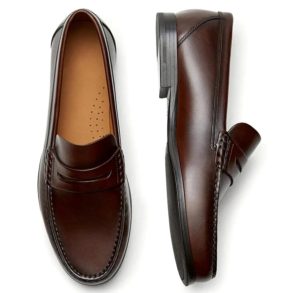 Loafers Homme Cuir de Veau Slip-On Respirant Imperméable Mocassins 2 Coloris – CLEVI Paris