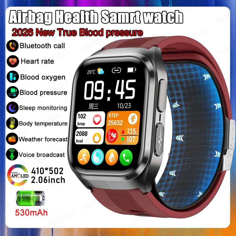 Montre RNABAU AMOLED incurvé 2,06″ Bluetooth – CLEVI Paris