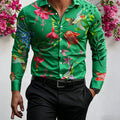 Chemise homme florale à manches longues – CLEVI Paris