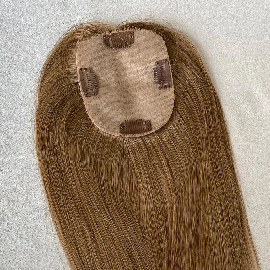 Topper Capillaire Femme Cheveux Humains Remy Base Dentelle 10x12cm Clips – CLEVI Paris
