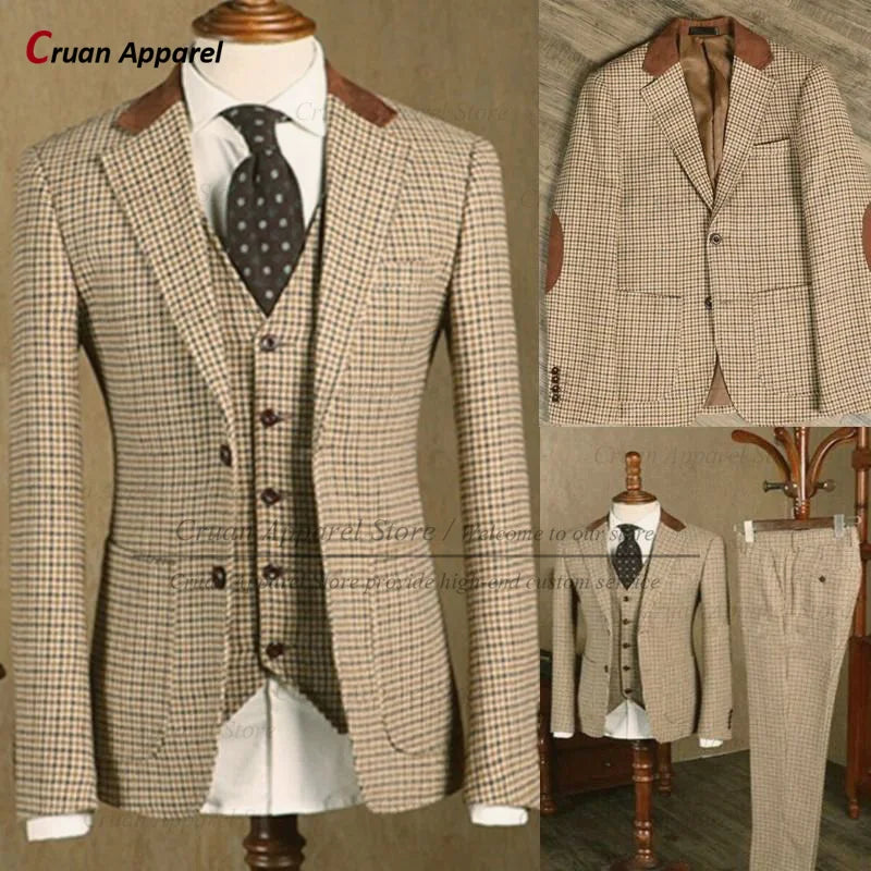 Costume homme 3 pièces à carreaux – CLEVI Paris