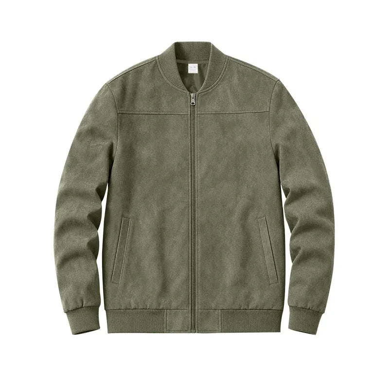 Blouson homme ample zippé à col rond – CLEVI Paris
