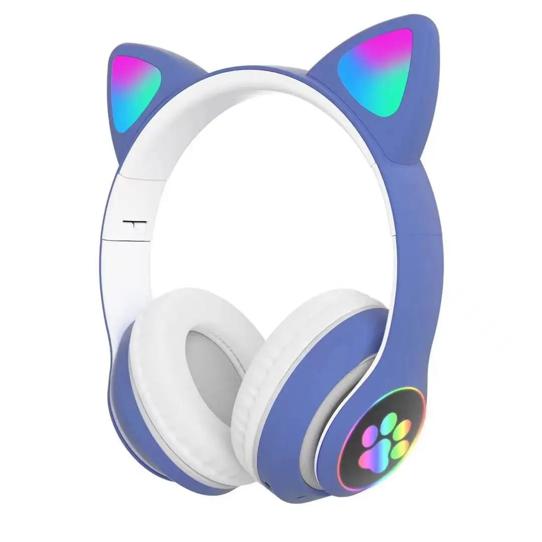 Casque Enfant Oreilles de Chat LED Bluetooth 5.0 – CLEVI Paris