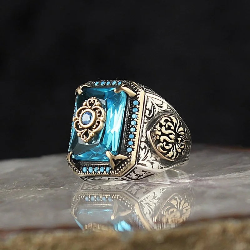 Bague Unisexe Zirconium Motif Géométrique – CLEVI Paris