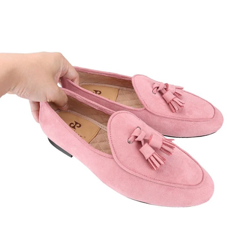Mocassins Homme Daim à Pompons – CLEVI Paris
