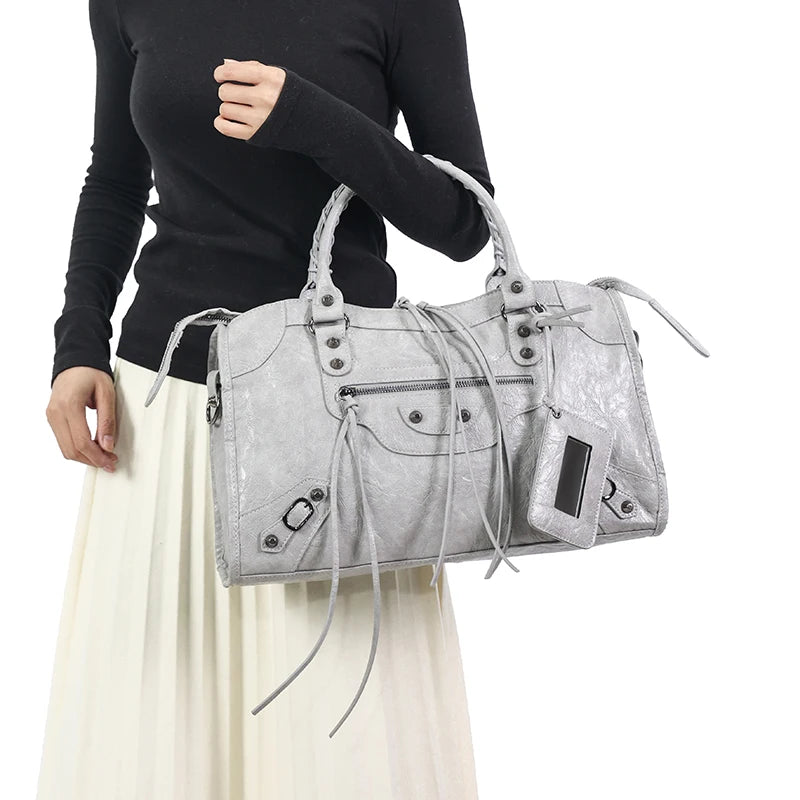 Sac À Main PU Grande Capacité Femme Style Vintage Automne – CLEVI Paris