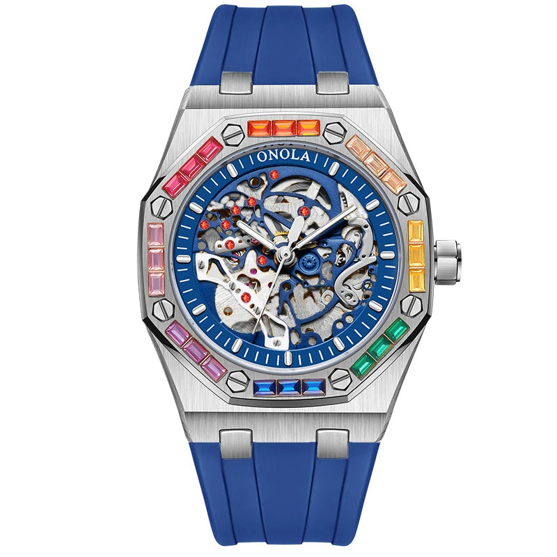 ONOLA ON3834D – Montre Automatique Homme | Style Militaire, Lumineux, Étanche 3 Bar