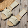 Sandales femme tressées en similicuir – CLEVI Paris