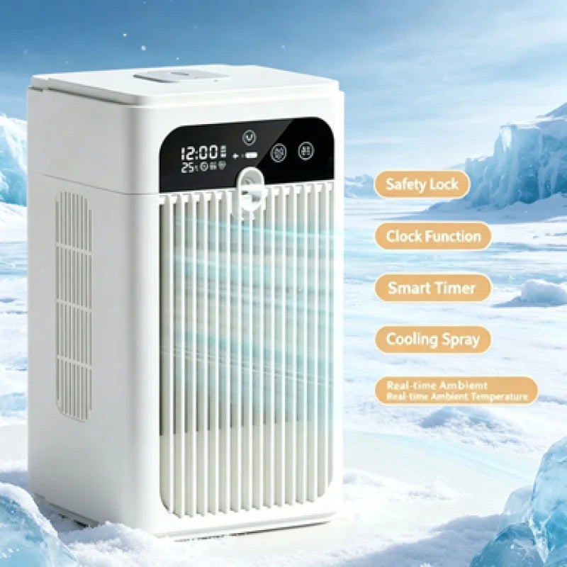 Mini climatiseur de bureau à brume rechargeable – CLEVI Paris
