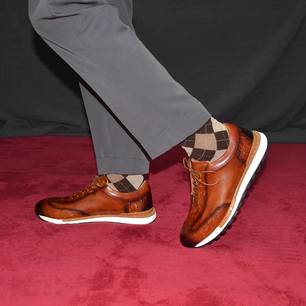 Oxford homme en cuir de vache à lacets – CLEVI Paris