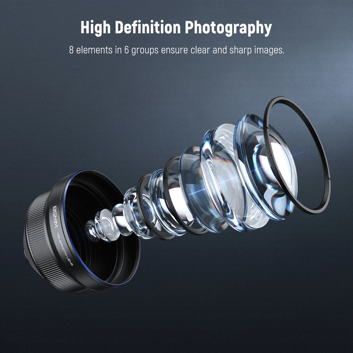 Téléobjectif smartphone NEEWER 85 mm 2,5X – CLEVI Paris