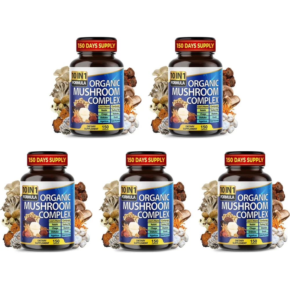Complexe 10 champignons, 150 gélules – CLEVI Paris