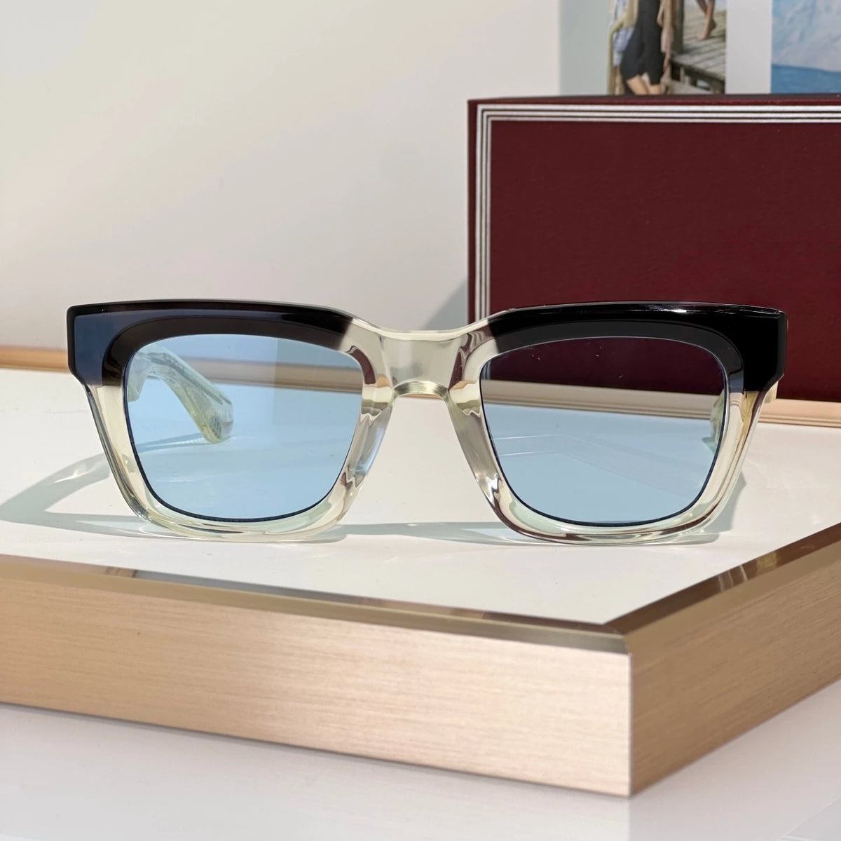 Lunettes de Soleil Carrées Acétate Unisexe UV400 Torrance – CLEVI Paris