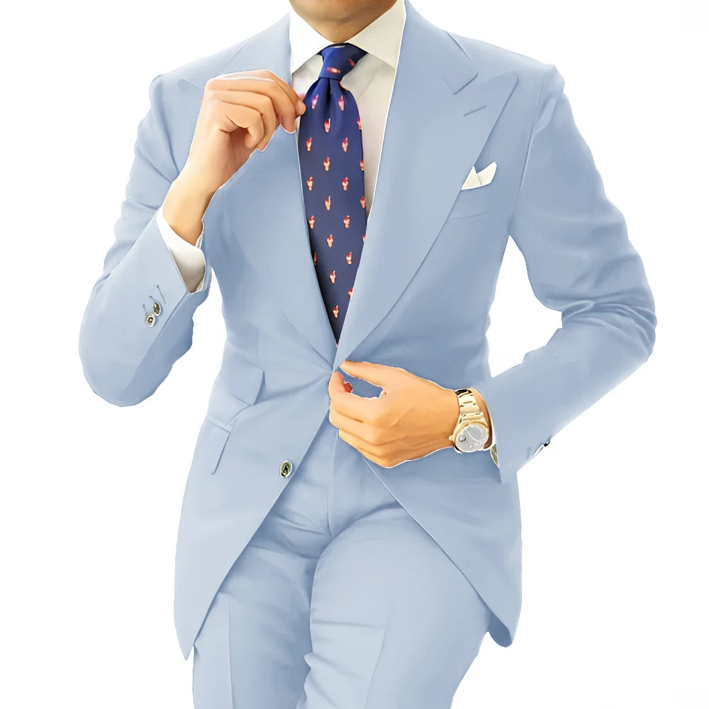 Costume homme formel, coupe droite – CLEVI Paris