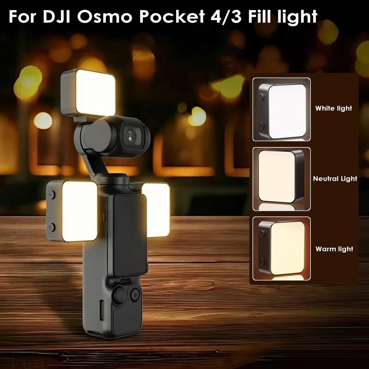 Kit lampes LED pour DJI Pocket 3/4 – CLEVI Paris