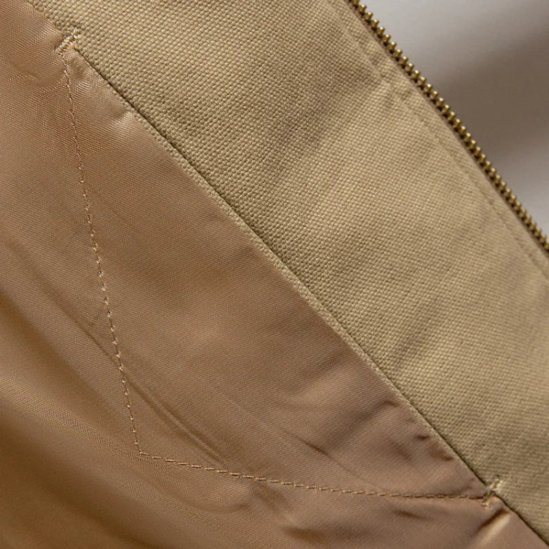 Veste homme camel à revers et rivets – CLEVI Paris