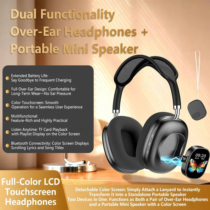 Casque Bluetooth 2-en-1 Écran Tactile AKZMAX800 – CLEVI Paris