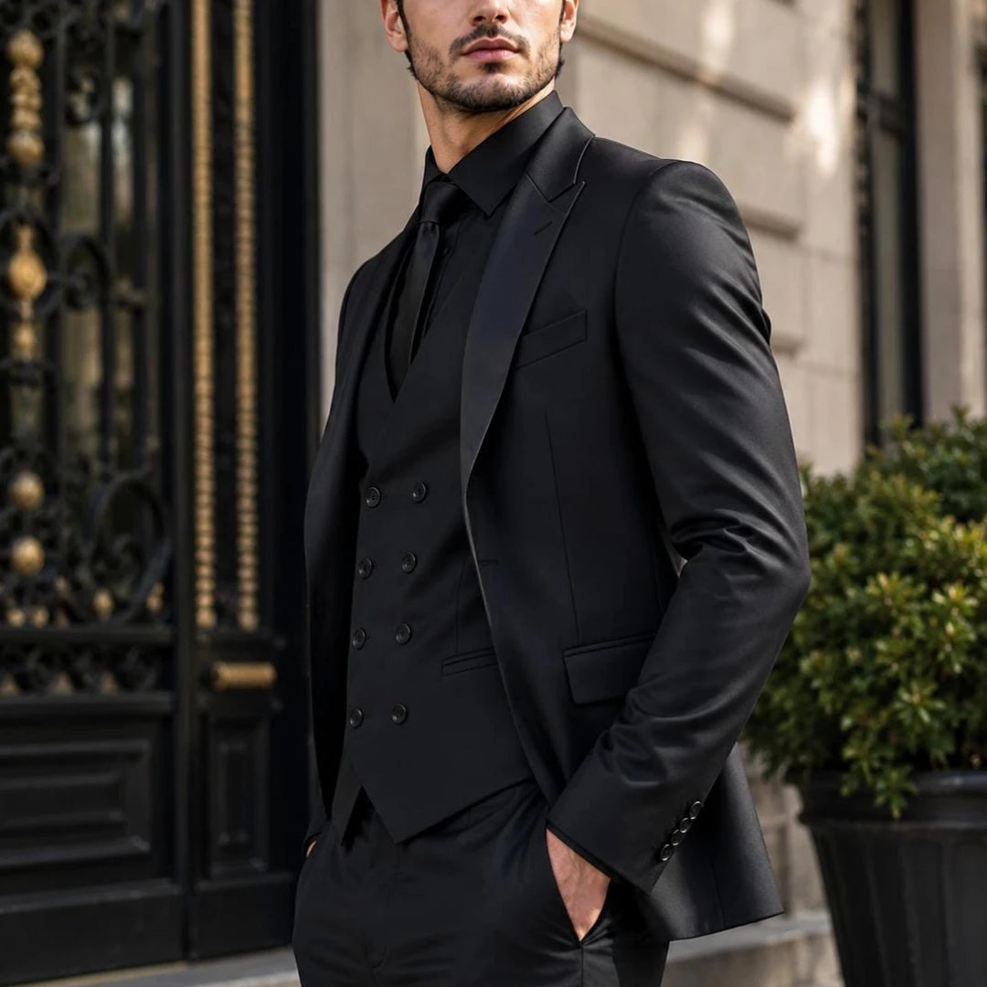 Costume homme 3 pièces, coupe formelle – CLEVI Paris