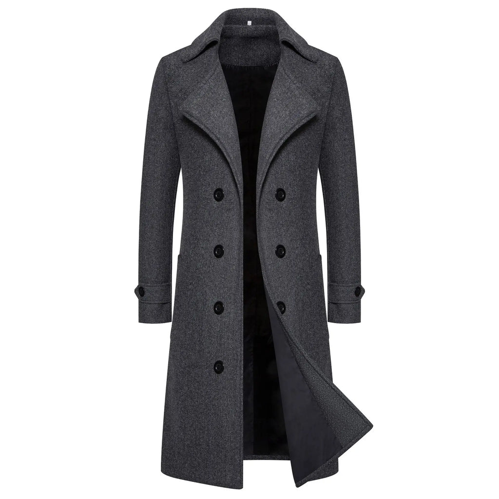 Manteau long croisé homme – CLEVI Paris