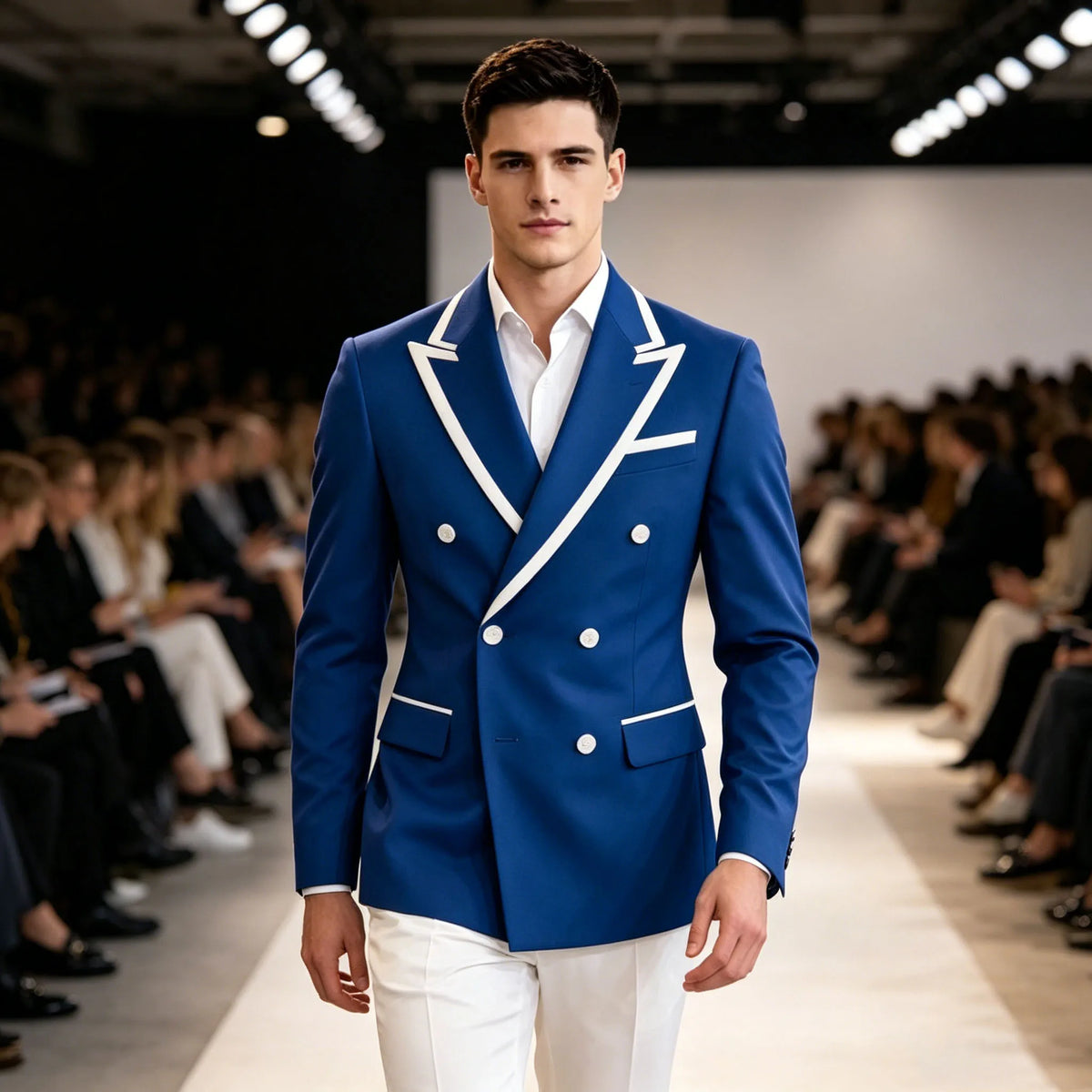 Blazer homme double boutonnage ajusté – CLEVI Paris