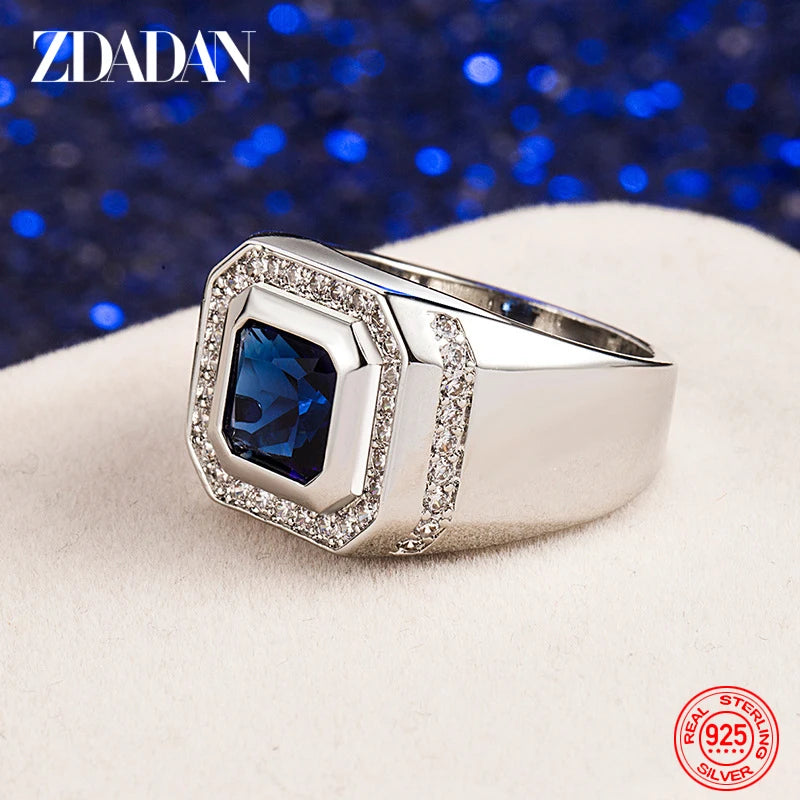 Bague Homme Argent 925 et Émeraude – CLEVI Paris