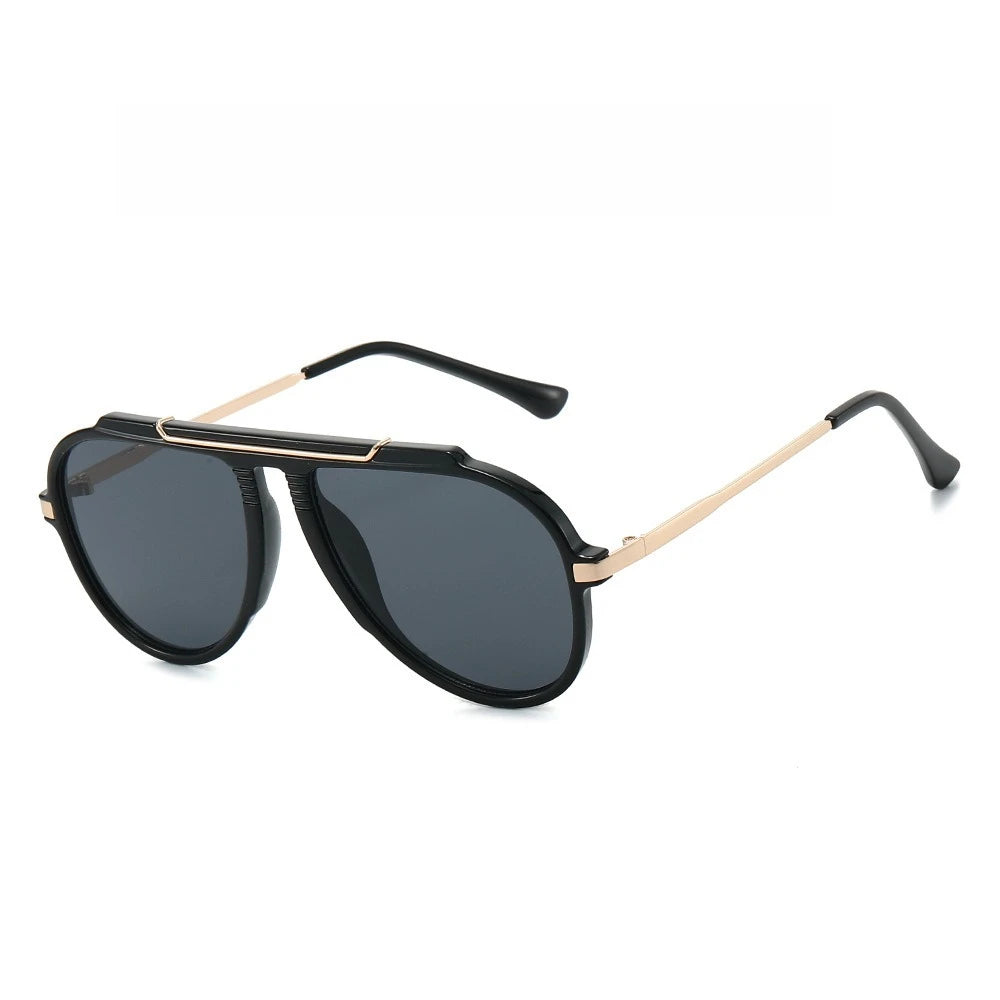 Lunettes de Soleil Oversize Pilot Dégradé Métal Unisexe – CLEVI Paris
