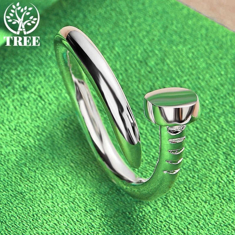 Bague Ajustable Géométrique Dorée ou Argentée – CLEVI Paris