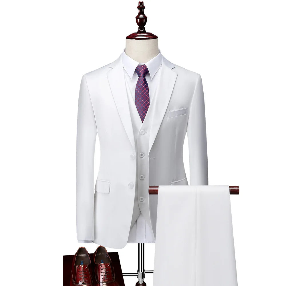 Costume homme 3 pièces en satin – CLEVI Paris