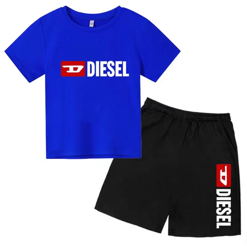 Ensemble enfant T-shirt à lettres et short – CLEVI Paris