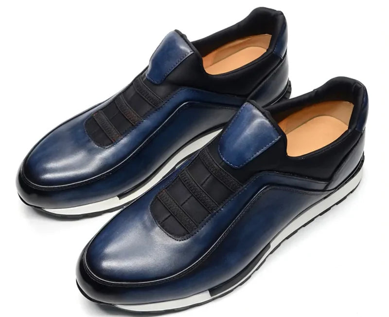 Sneakers Cuir Suède Homme – CLEVI Paris
