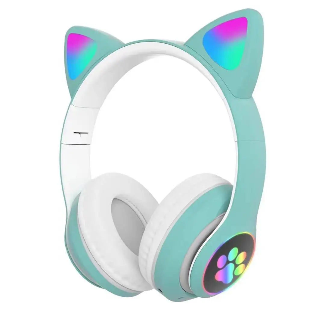 Casque Enfant Oreilles de Chat LED Bluetooth 5.0 – CLEVI Paris