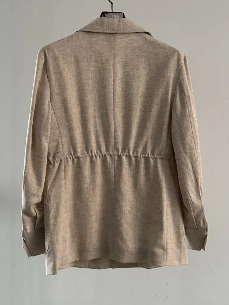 Veste homme en lin et lyocell à poches – CLEVI Paris