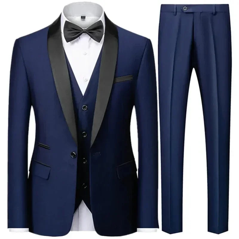 Costume trois pièces homme coupe droite – CLEVI Paris