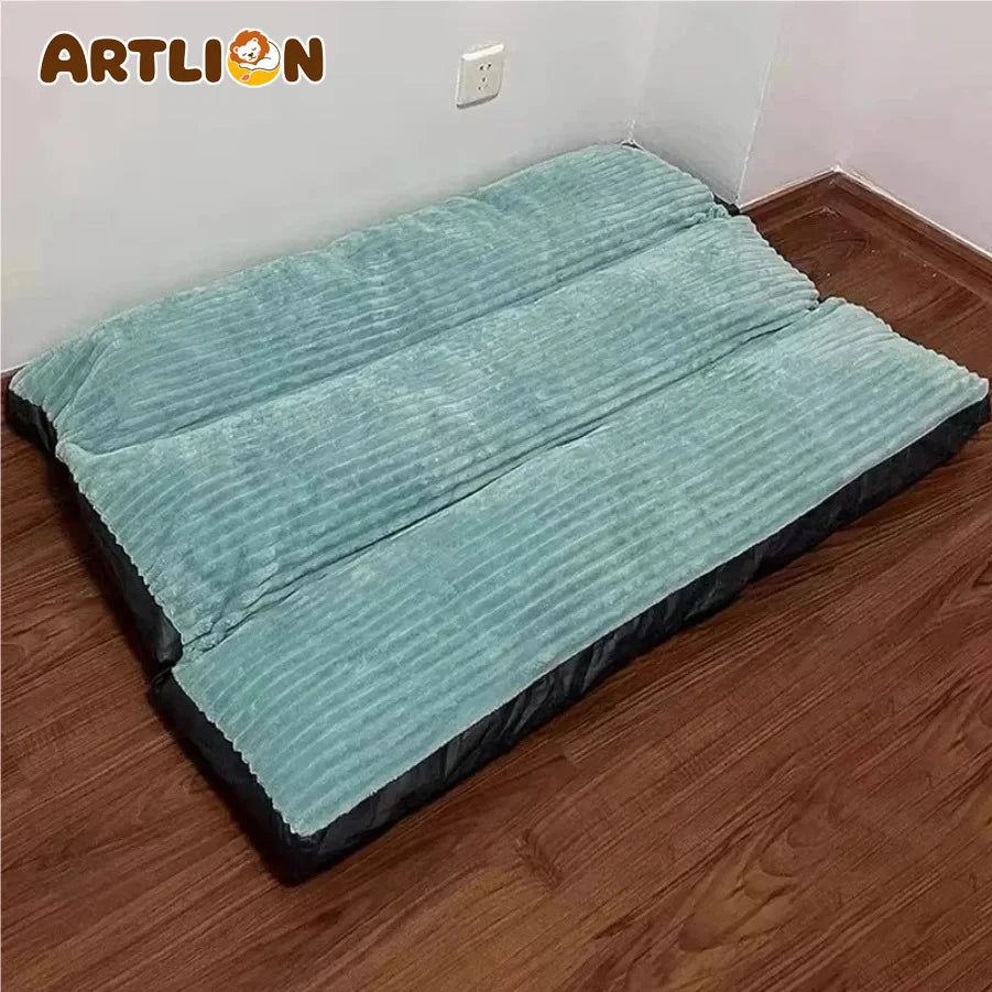 Coussin pour chien en velours côtelé lavable – CLEVI Paris