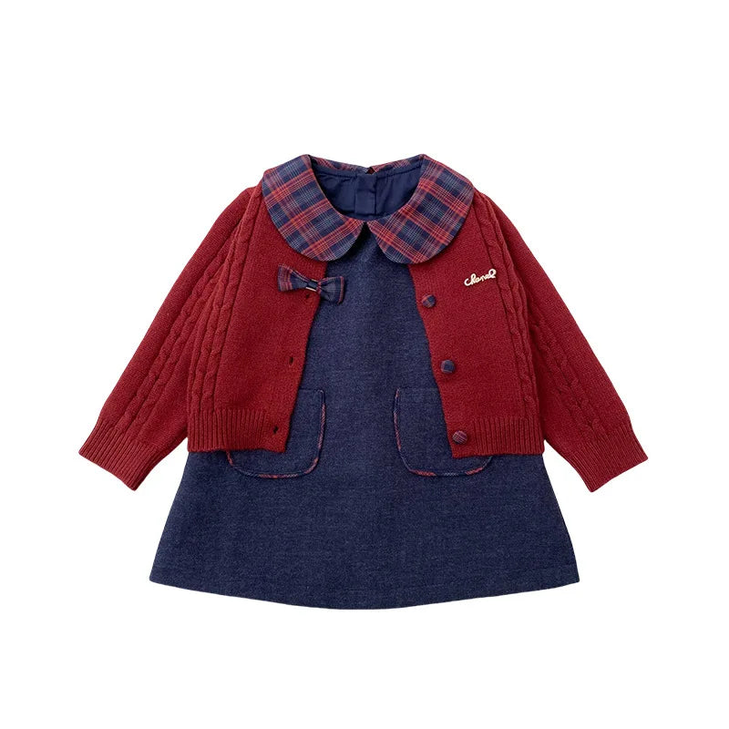 Ensemble bébé fille deux pièces avec jupe – CLEVI Paris