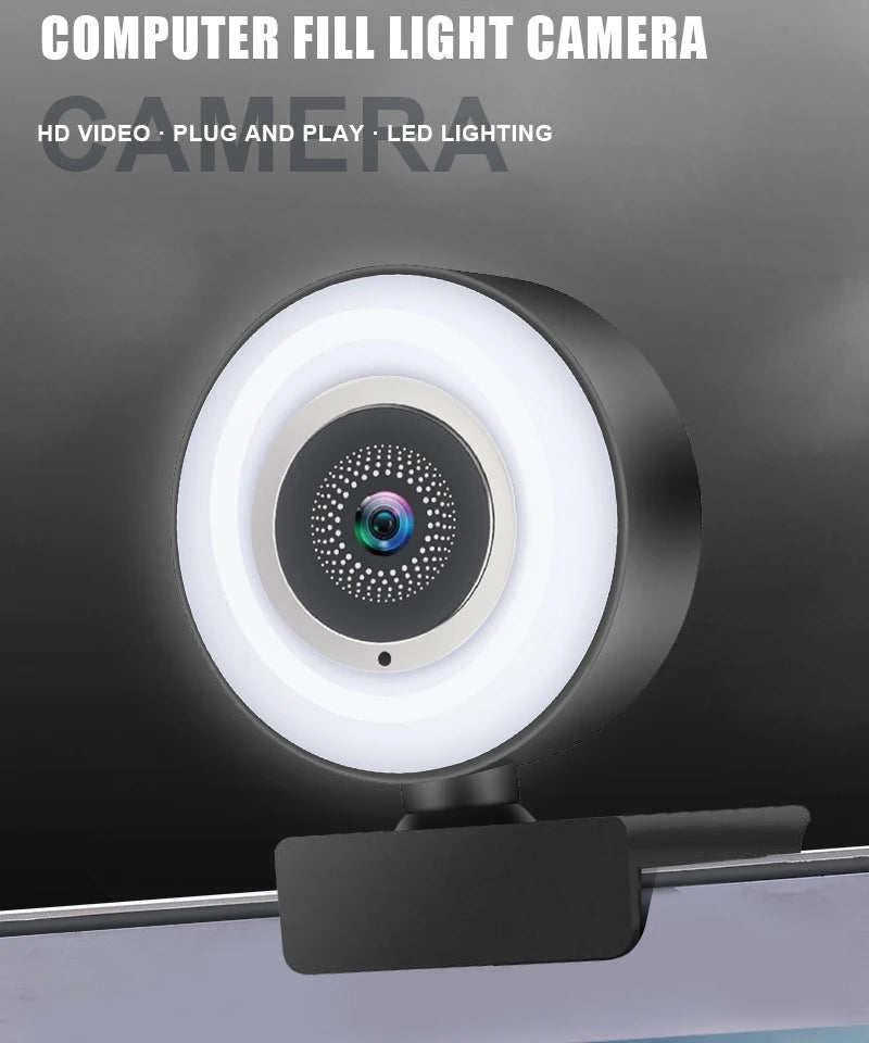 Webcam 1080P Anneau Lumineux Micro USB Live – CLEVI Paris