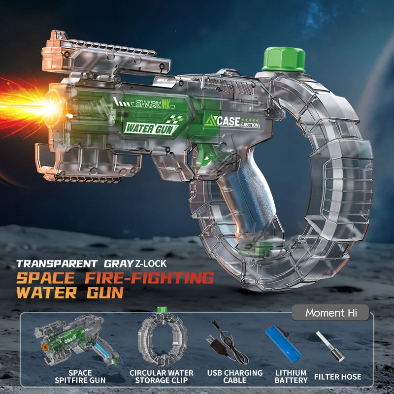 Pistolet à eau électrique LED, tir automatique – CLEVI Paris