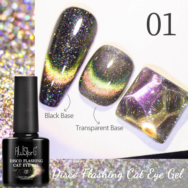 Vernis Gel UV Cat Eye AWStorG 7,5ml Semi-Permanent – CLEVI Paris