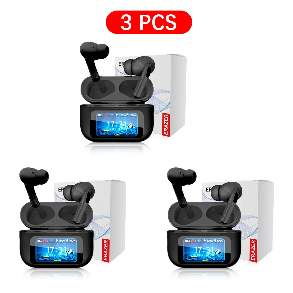 Écouteurs TWS ERAZER ANC Écran LCD Bluetooth 5.0 – CLEVI Paris