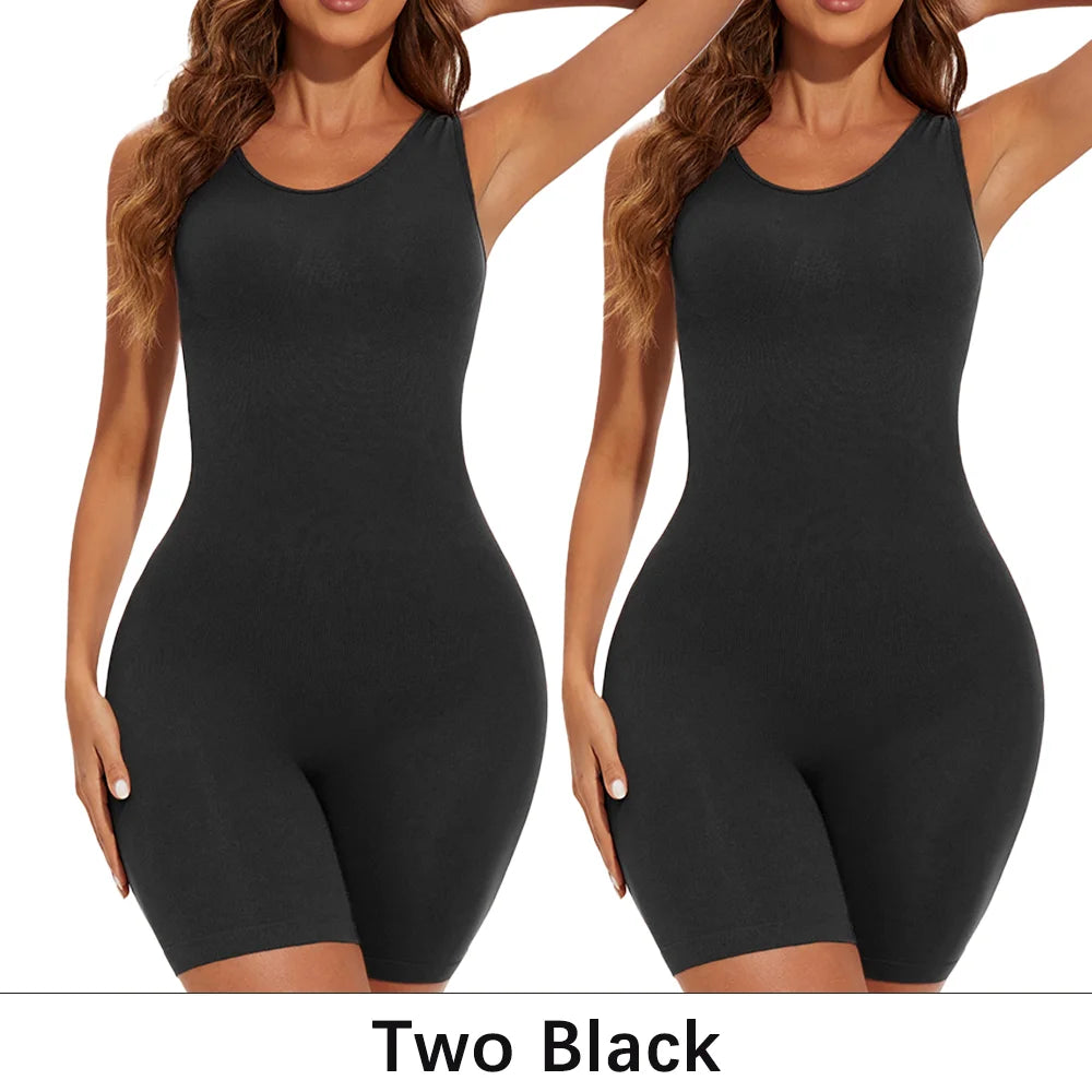 Gaine Gainante Femme Bodysuit Sculptant Sans Couture Contrôle Ferme Bretelles Larges Combinaison Minceur S-XXL – CLEVI Paris