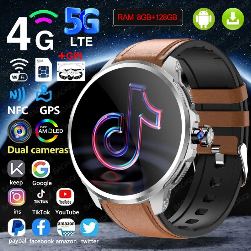 Montre BAOAIQI AMOLED 1,95″ GPS et SIM – CLEVI Paris