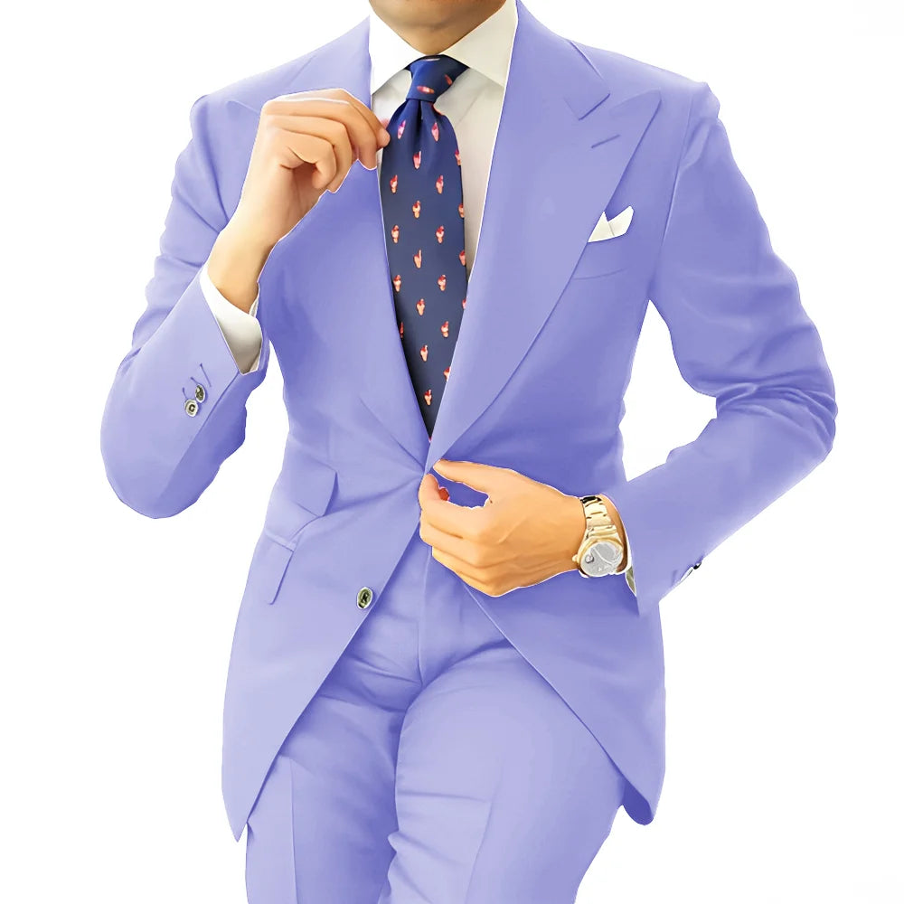 Costume homme formel, coupe droite – CLEVI Paris