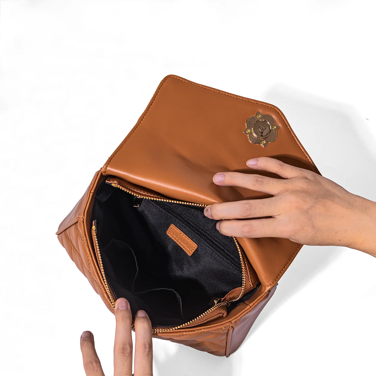 Sac Matelassé Femme Bandoulière & Main PU – CLEVI Paris