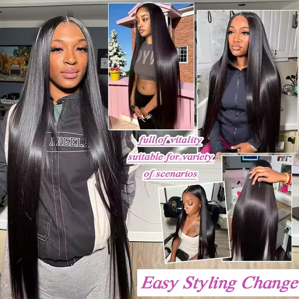 Bundles lisses brésiliens longs, cheveux humains – CLEVI Paris