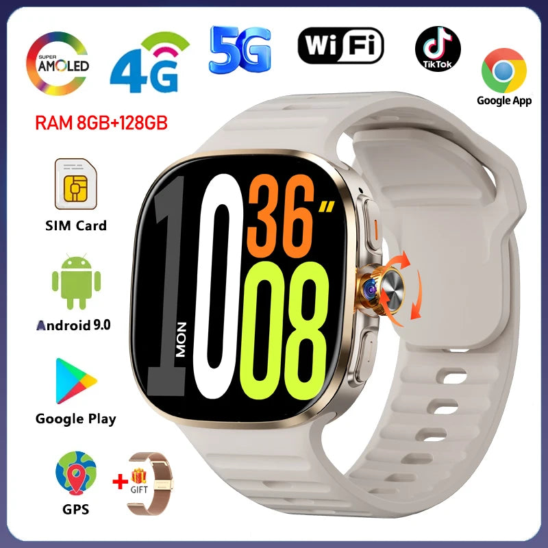 Montre Connectée 4G Android 9.0 Caméra – CLEVI Paris