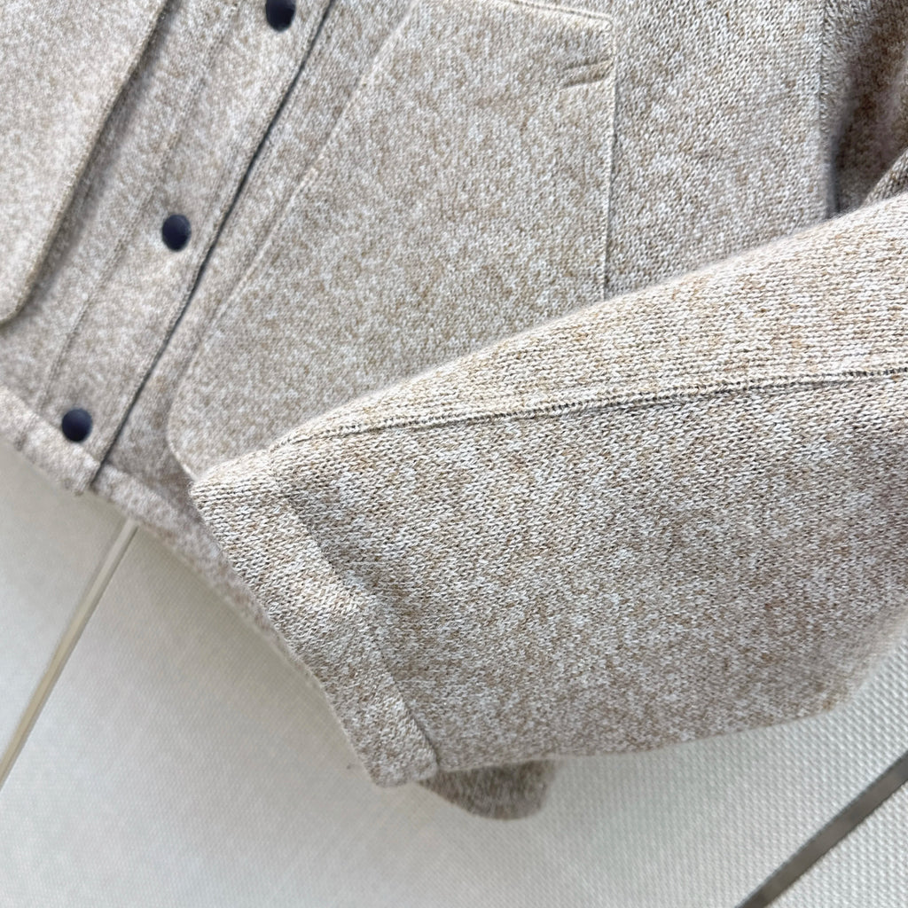 Veste femme en cachemire et duvet à col montant – CLEVI Paris