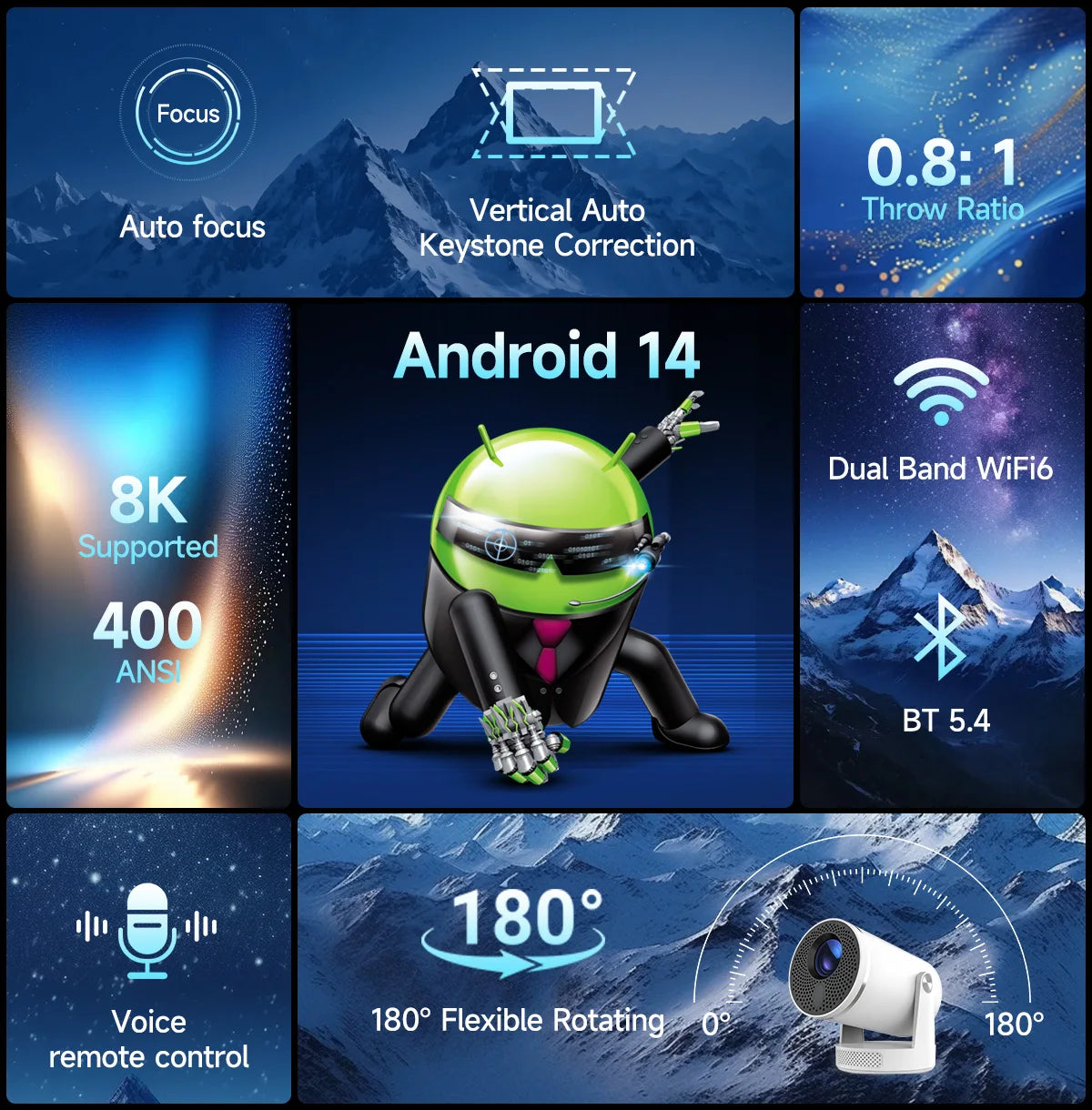 Vidéoprojecteur Magcubic HY320Pro Full HD – CLEVI Paris