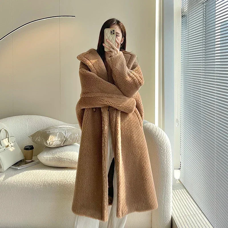 Manteau teddy femme boutonné – CLEVI Paris