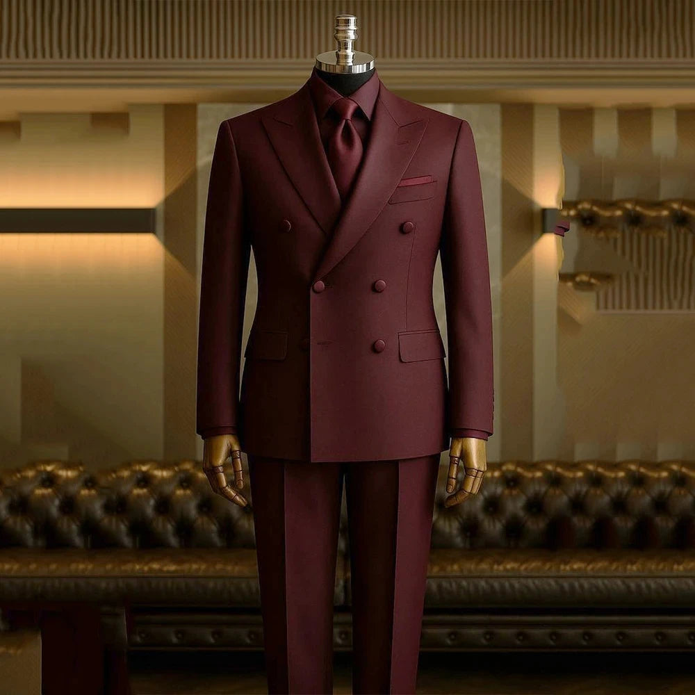 Costume homme 2 pièces à double boutonnage – CLEVI Paris