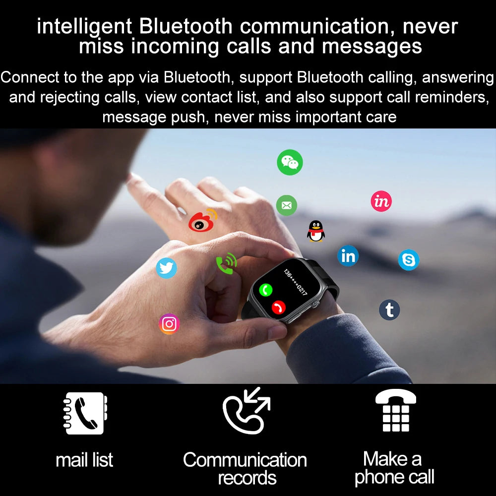 Montre RNABAU AMOLED incurvé 2,06″ Bluetooth – CLEVI Paris
